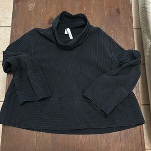 Lululemon Black Cropped Funnelneck